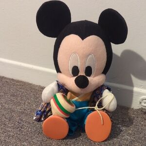 Disney Mickey Mouse Plush Toy with Spinning Top